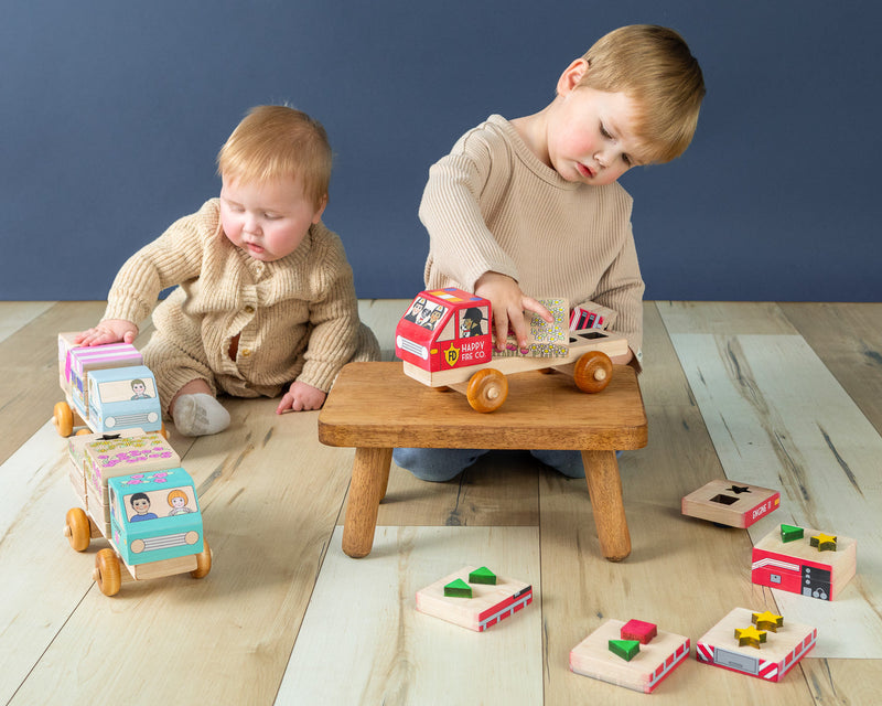 Stackable Puzzle | Fire Truck-zoom-