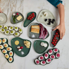 Riverstone Dessert Plates | Stacy London & Haand Collection - Aware House