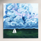 Stormy Green Seascape Painting | Fine Art Print
