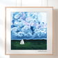 Stormy Green Seascape Painting | Fine Art Print