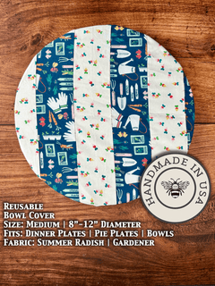 Medium Reusable Cotton Bowl & Banneton Cover | Eco-Friendly Kitchen Cover - Aware House - Five Oaks Farm -