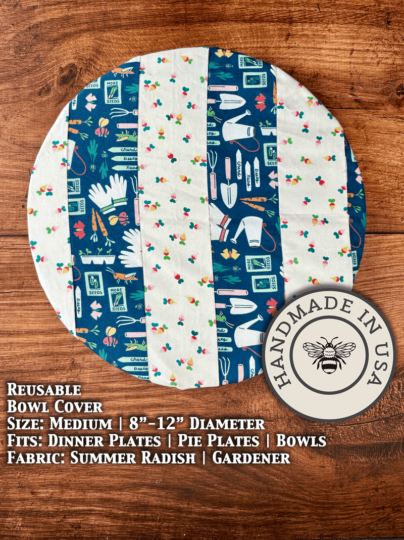 Medium Reusable Cotton Bowl & Banneton Cover | Eco-Friendly Kitchen Cover-zoom-