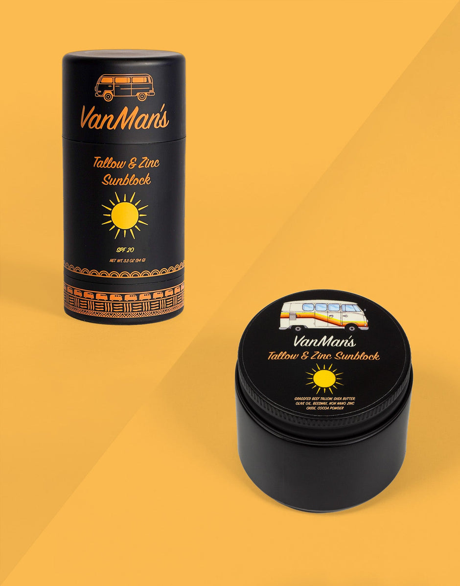 VanMan’s Tallow & Zinc SunBlock – 2 oz