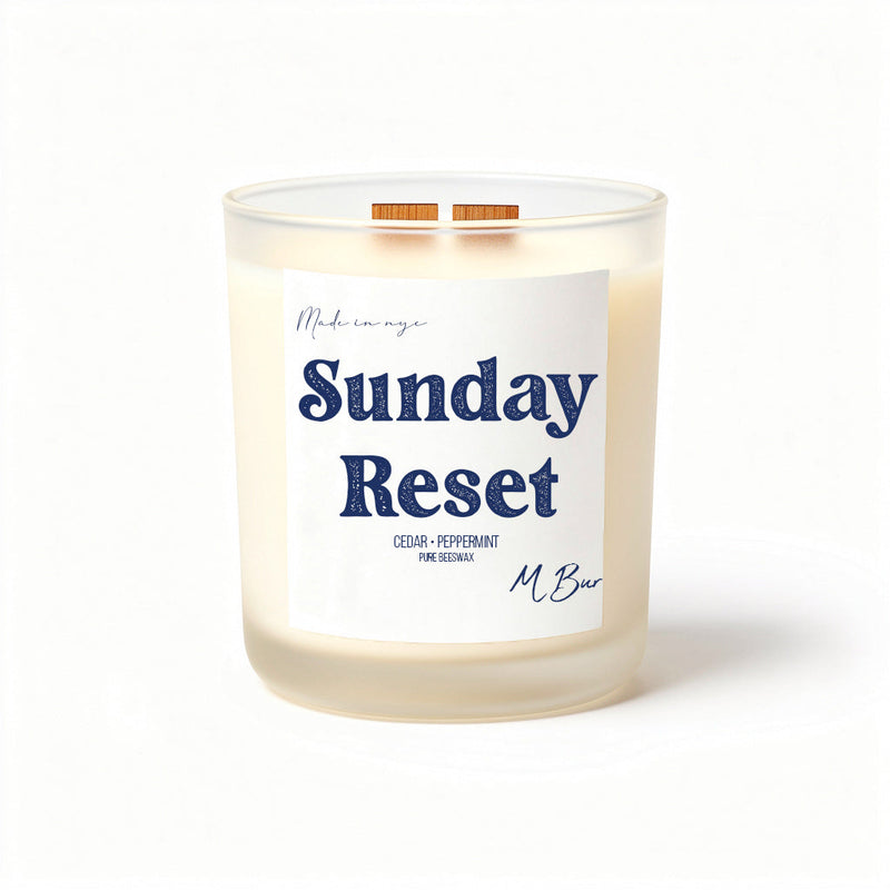 Sunday Reset Beeswax Candle-zoom-