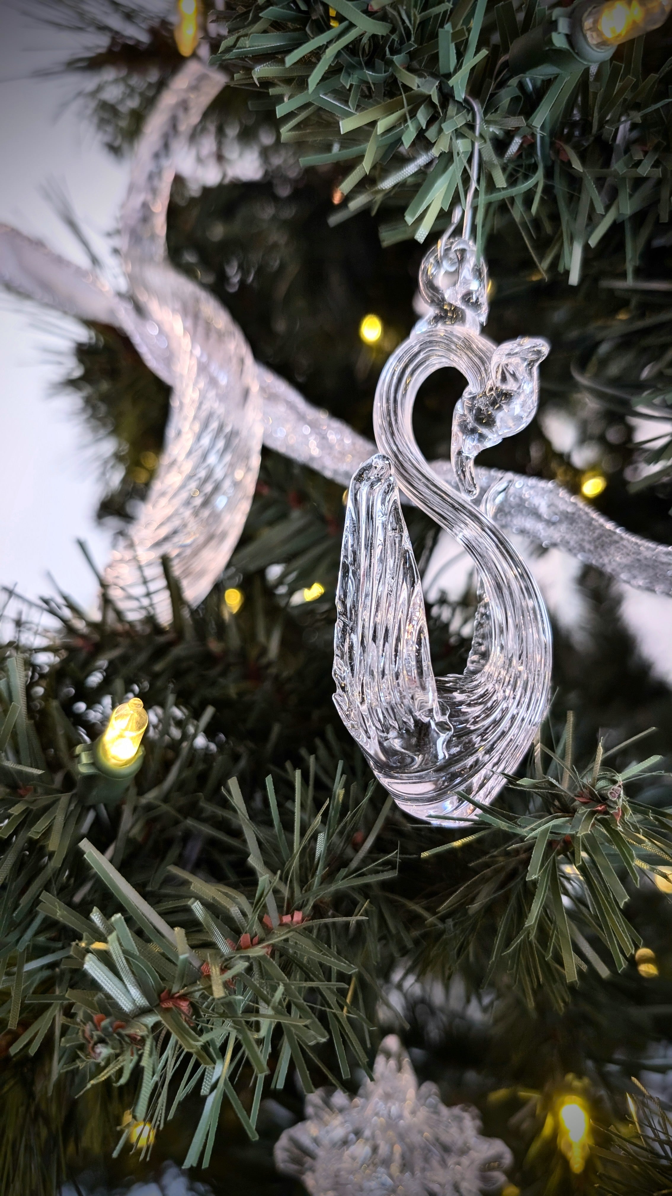 Swans A Swimming Ornament-zoom-2