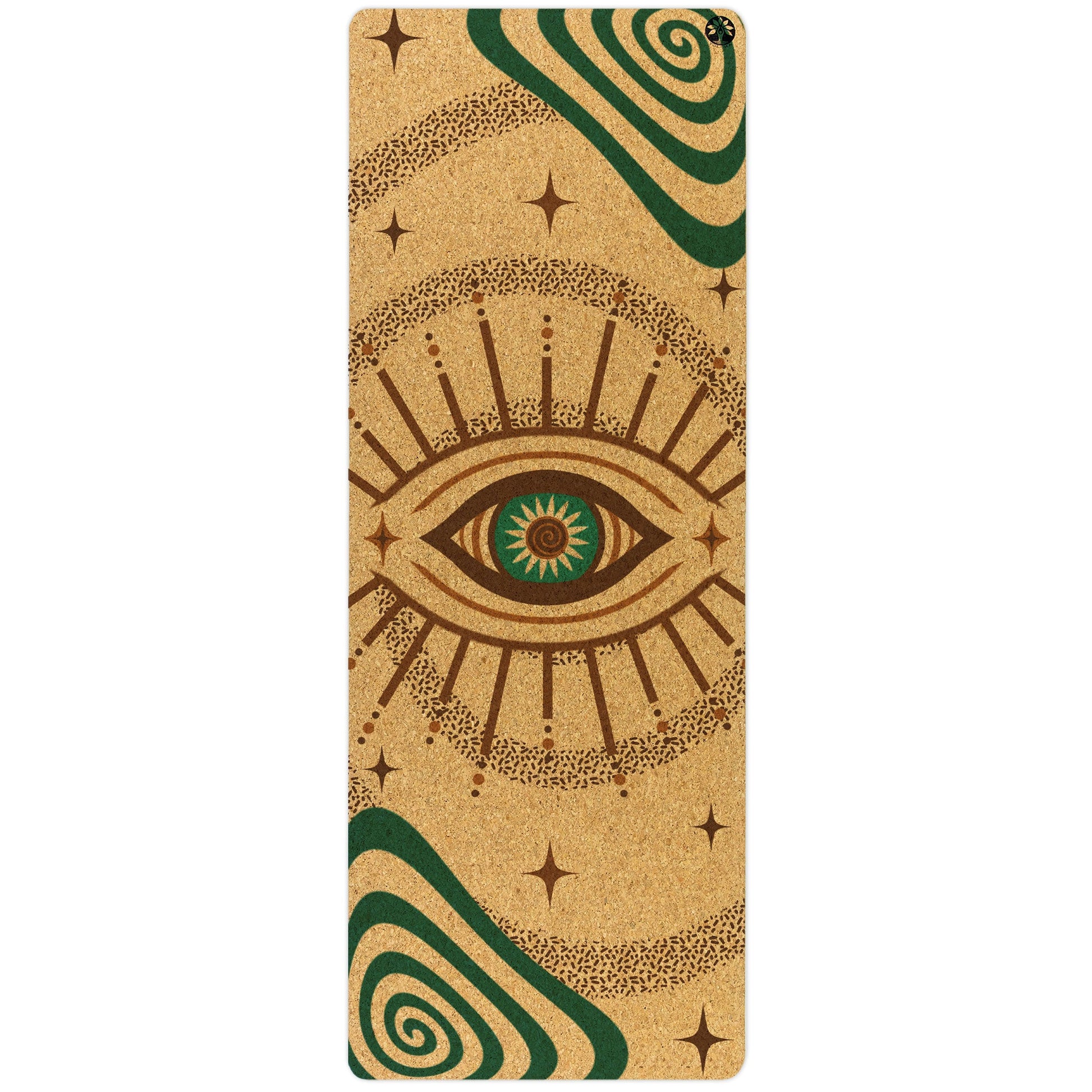 Swirly Flow Nomad Cork Yoga Mat-1