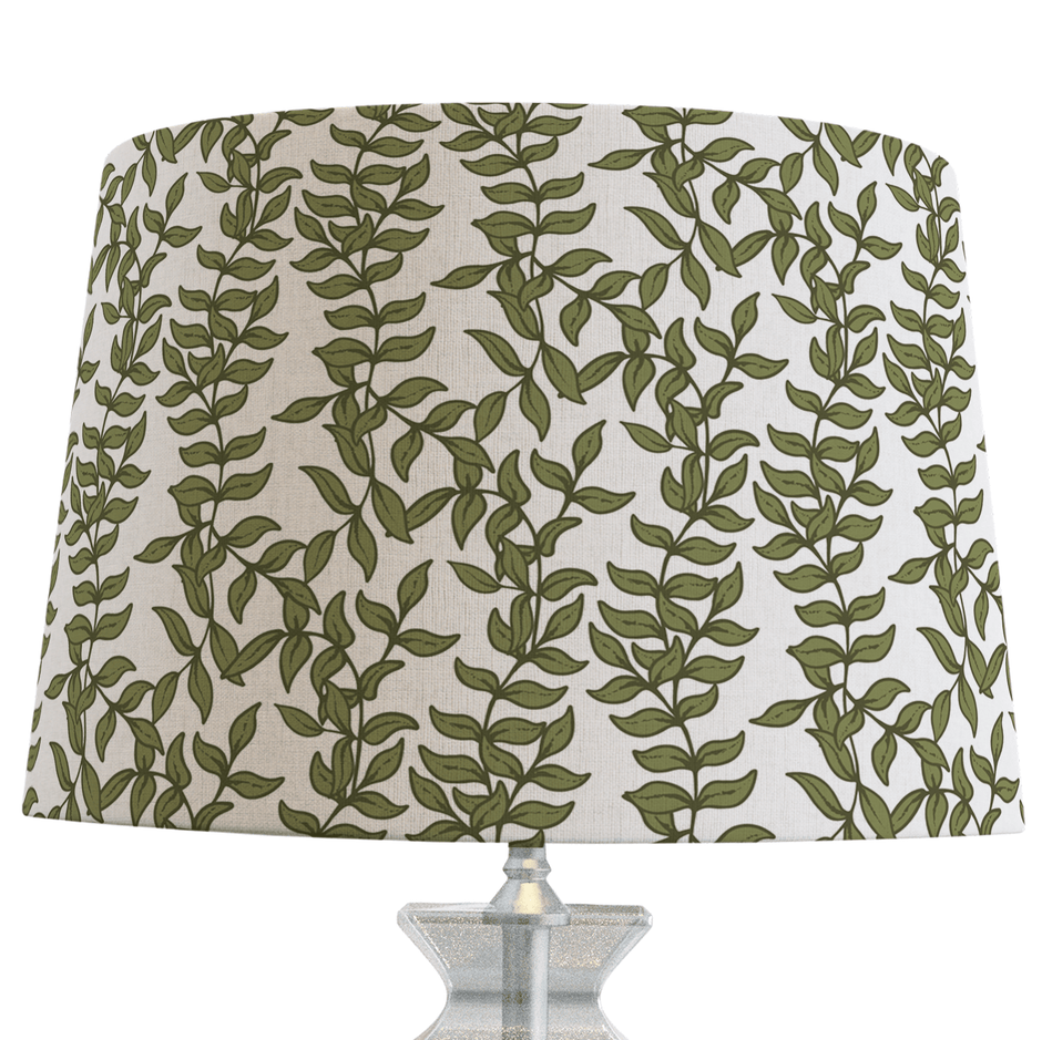 Olive Green Lampshade in ASHFORD IVY - Aware House - Noble Winter -