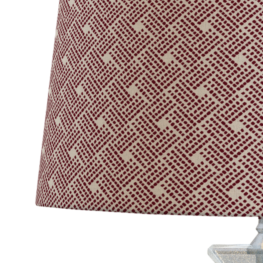 Red Patterned Lampshade in HAVEN-3