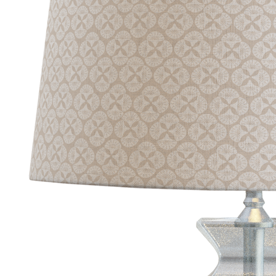 Beige Patterned Lampshade in SEA STAR-zoom-3