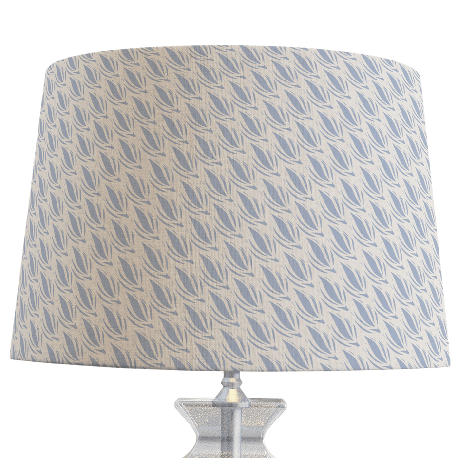 French Blue Patterned Lampshade in CACAO - Aware House - Noble Winter -