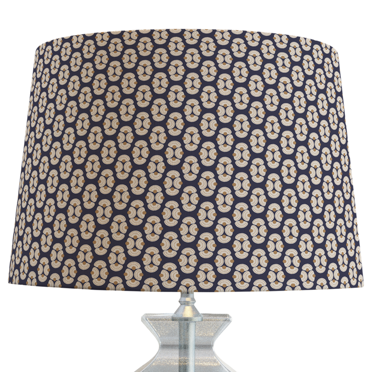 Navy Patterned Lampshade in ARMADA-zoom-1