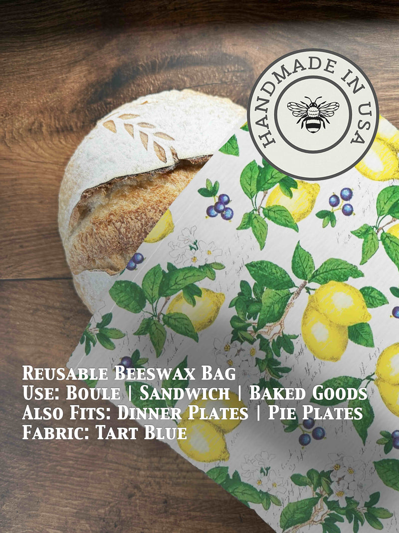 Beeswax Bread Bag | Reusable Cotton Food Storage Bag-zoom-