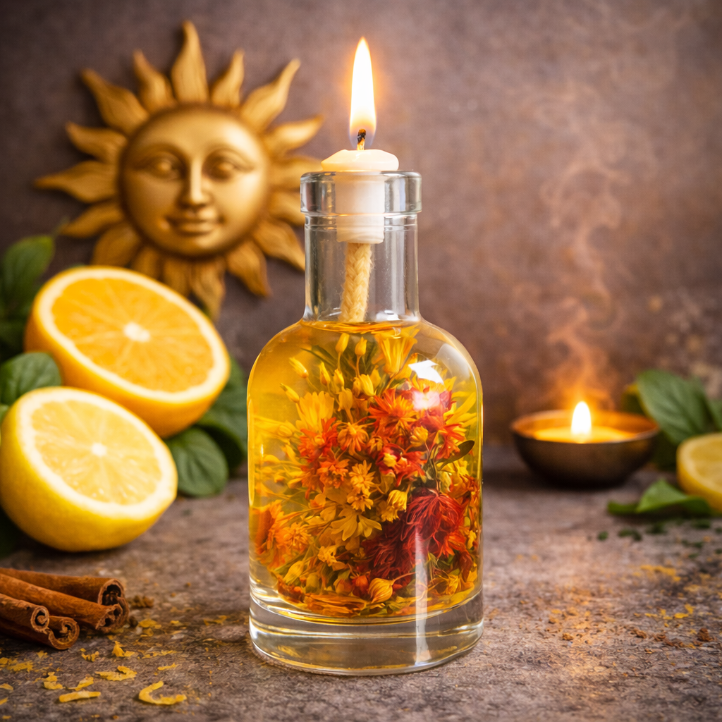 The Sun Oil Candle-1