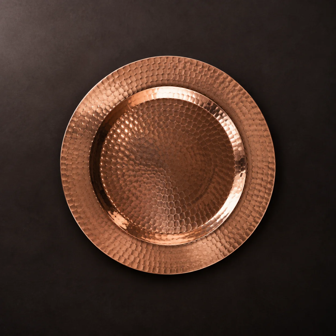 Thessaly 12 Copper Charger Plate-zoom-1