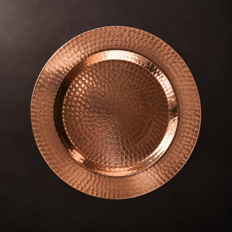 Thessaly 13 Copper Charger Plates-zoom-