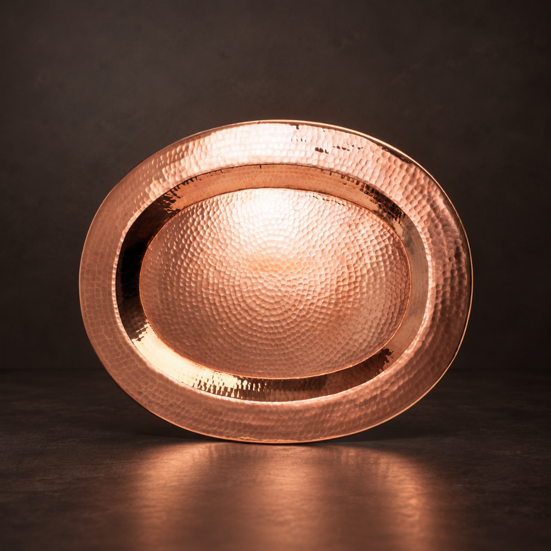 Copper Thessaly Oval Platter-zoom-1