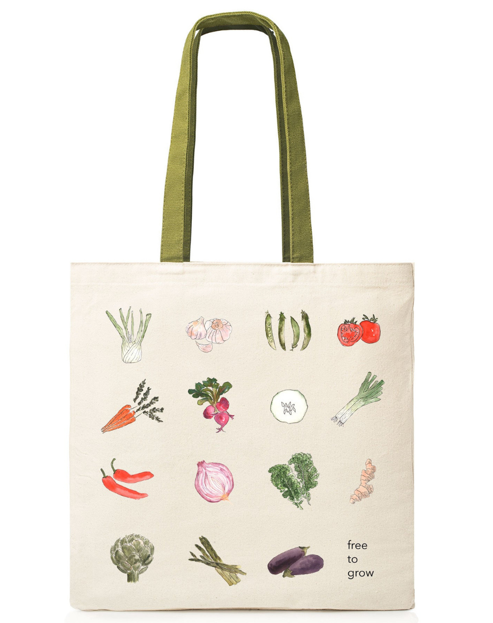 Free to Grow (Veggies) Tote Bag