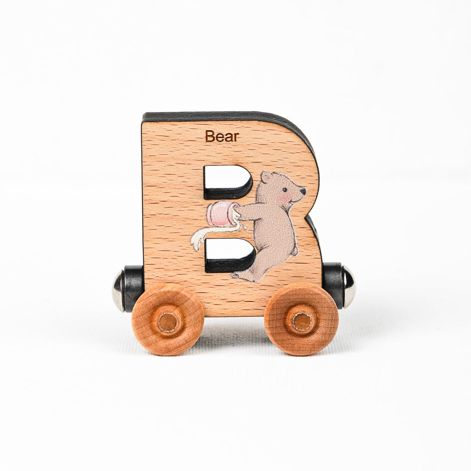 ABCs Magnetic Wooden Train Letters