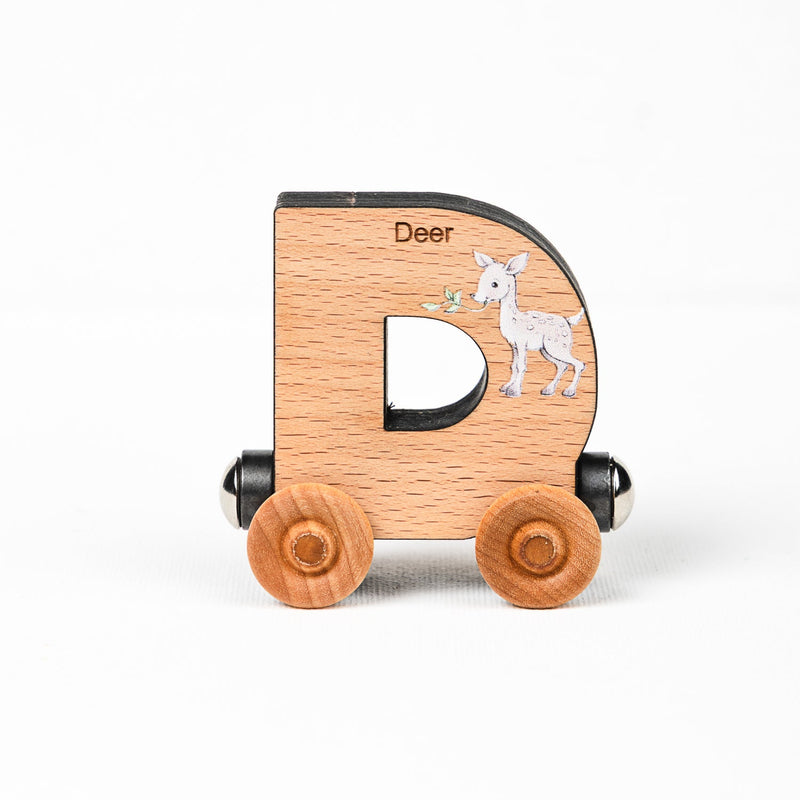 ABCs Magnetic Wooden Train Letters-zoom-