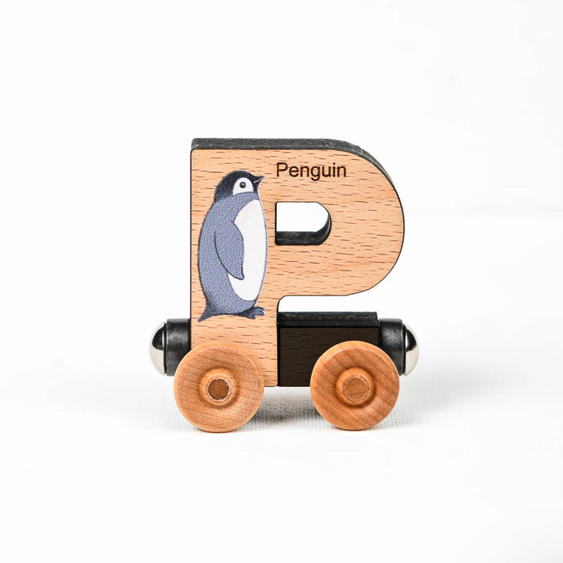 ABCs Magnetic Wooden Train Letters-zoom-