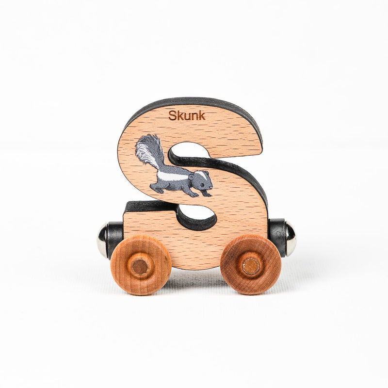 ABCs Magnetic Wooden Train Letters-zoom-