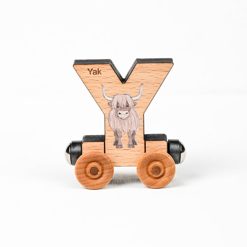 ABCs Magnetic Wooden Train Letters-zoom-