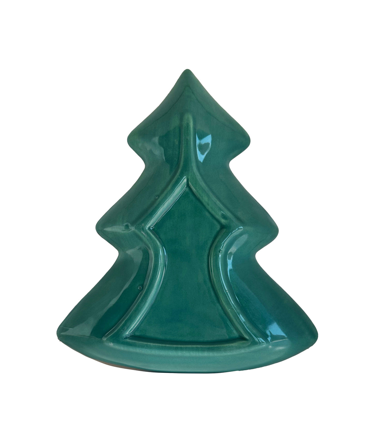 Retro Christmas Tree Dish with 22k Gold Accents-zoom-3
