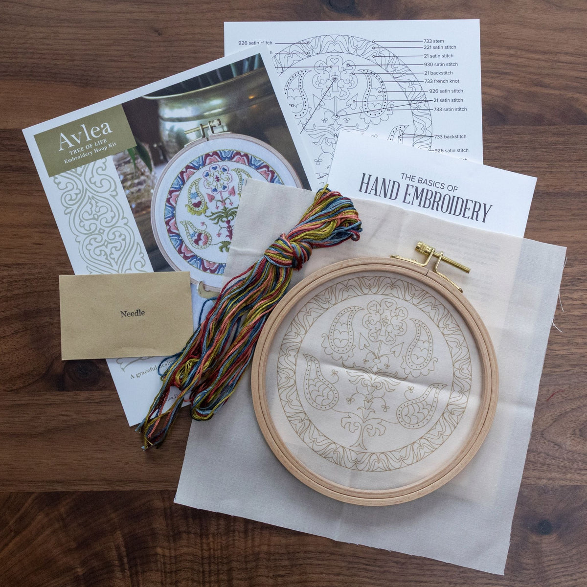 Tree of Life embroidery hoop kit or transfer-zoom-6