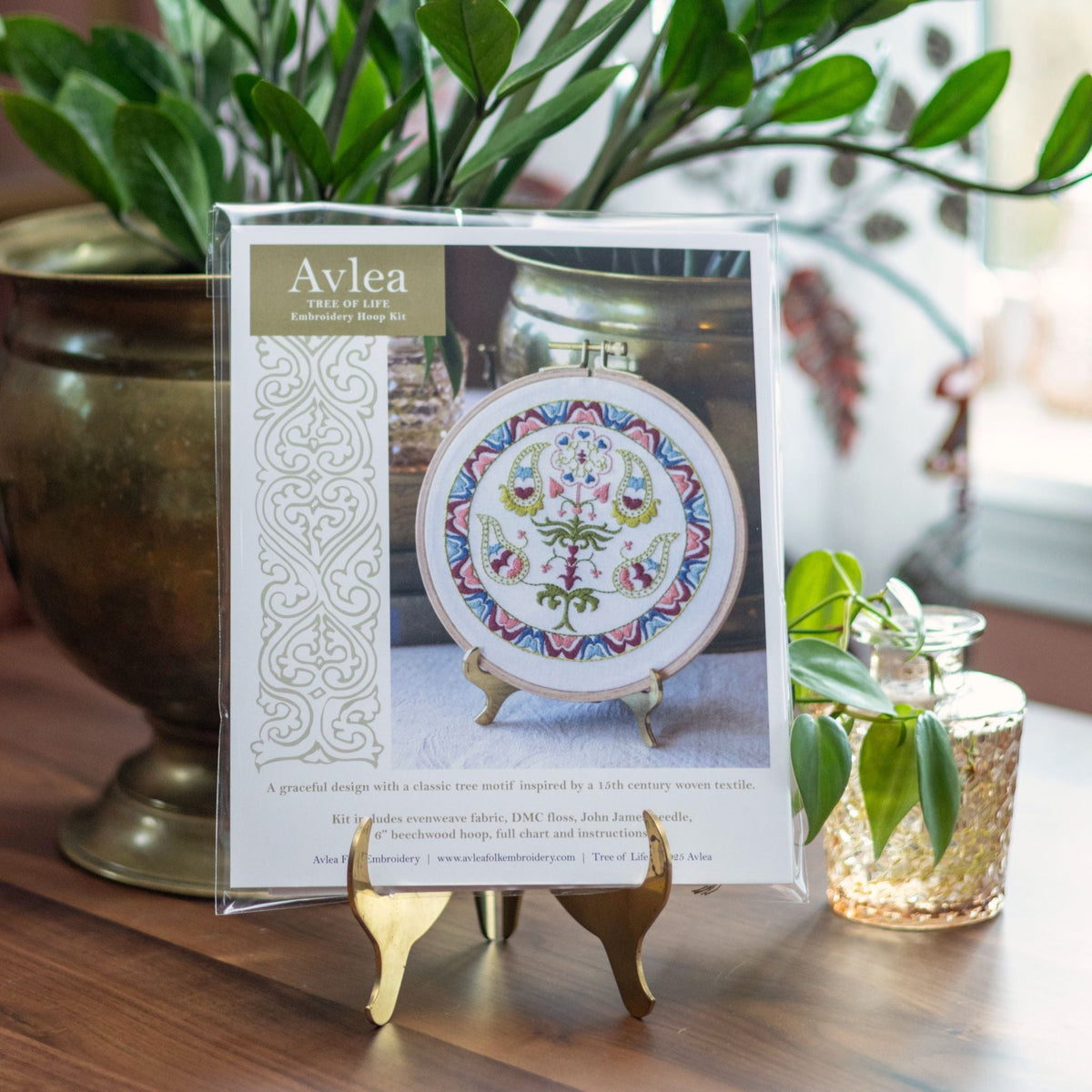 Tree of Life embroidery hoop kit or transfer-zoom-7