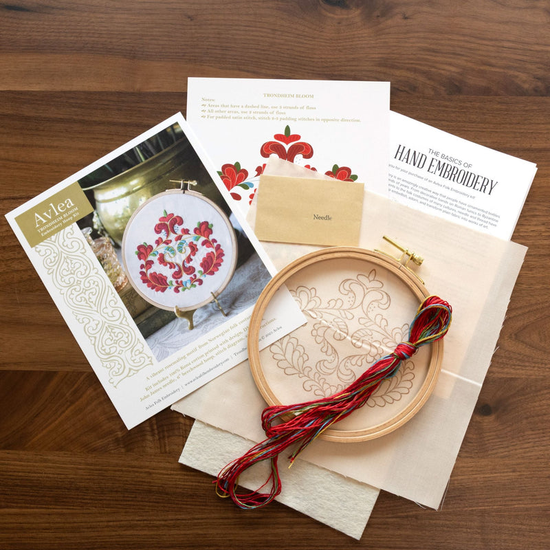 Trondheim Bloom Embroidery Hoop Kit-zoom-