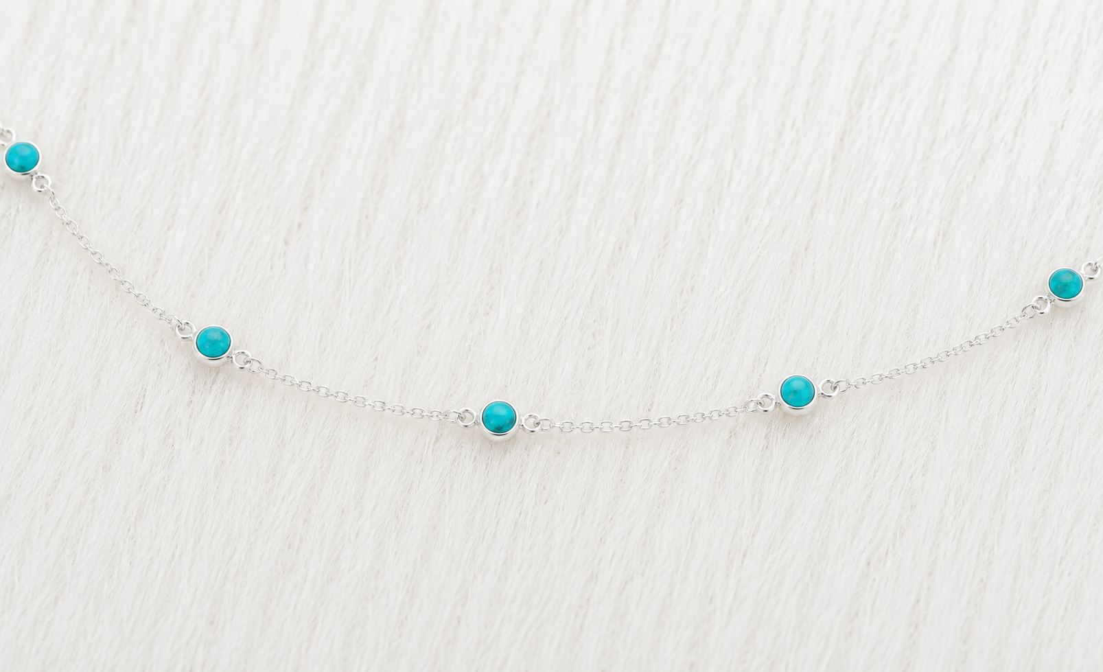 December Birthstone Turquoise Bracelet | Sterling Silver Gemstone Jewelry