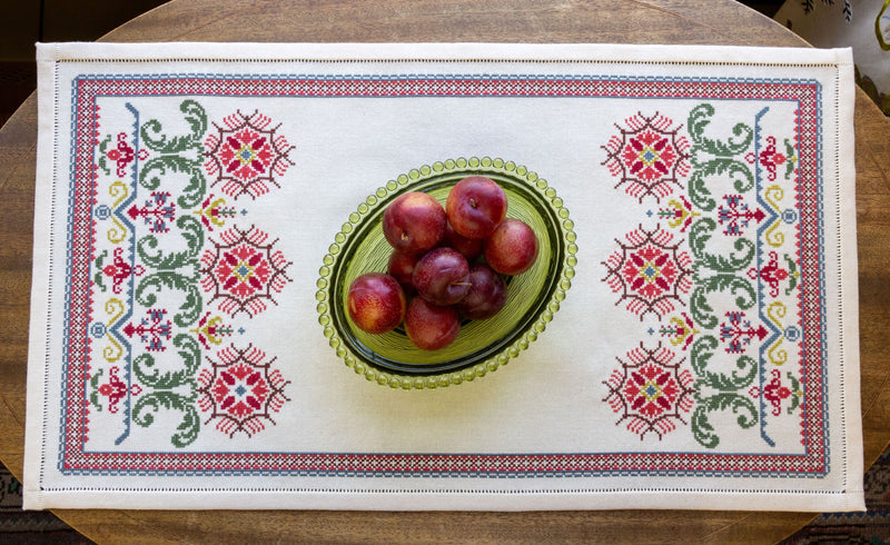 Tuscan Bergamot cross stitch folk embroidery kit-zoom-