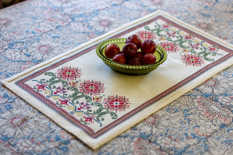 Tuscan Bergamot cross stitch folk embroidery kit-zoom-