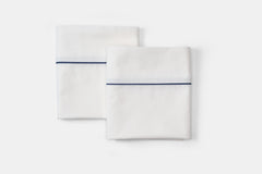 Cotton Bed Pillowcases with Classic Piping Design - Aware House - American Blossom Linens -