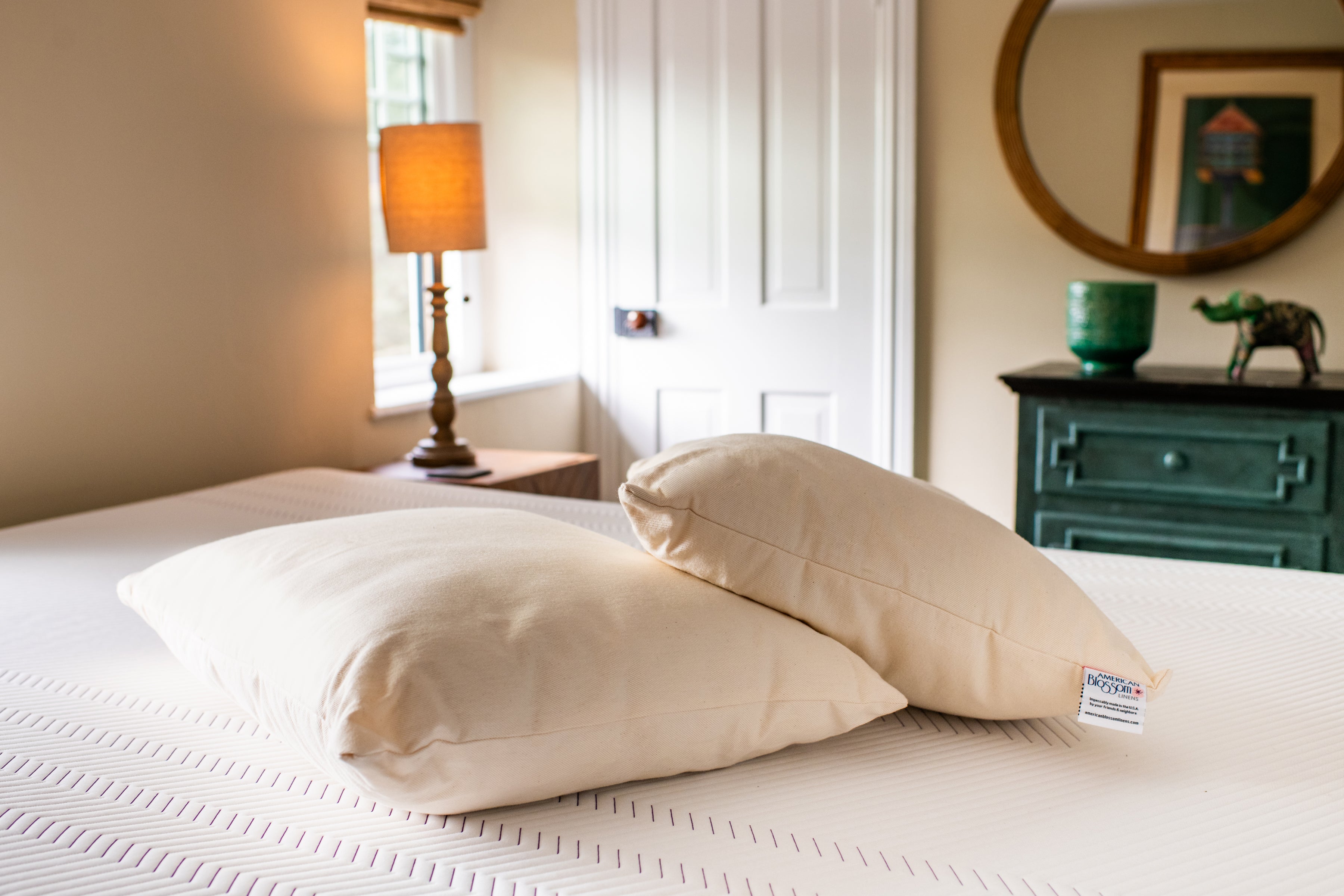 Natural Cotton Pillow With Wool Filling-zoom-4