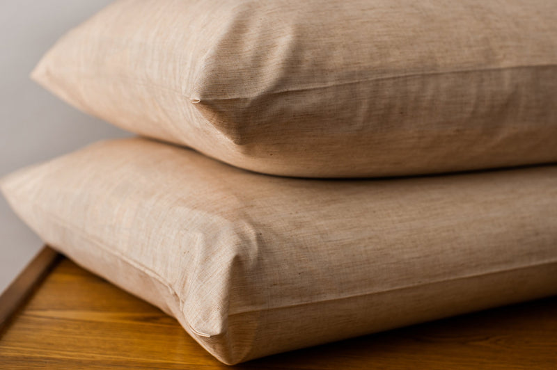 Natural Colored Cotton Bed Sheet Set-zoom-