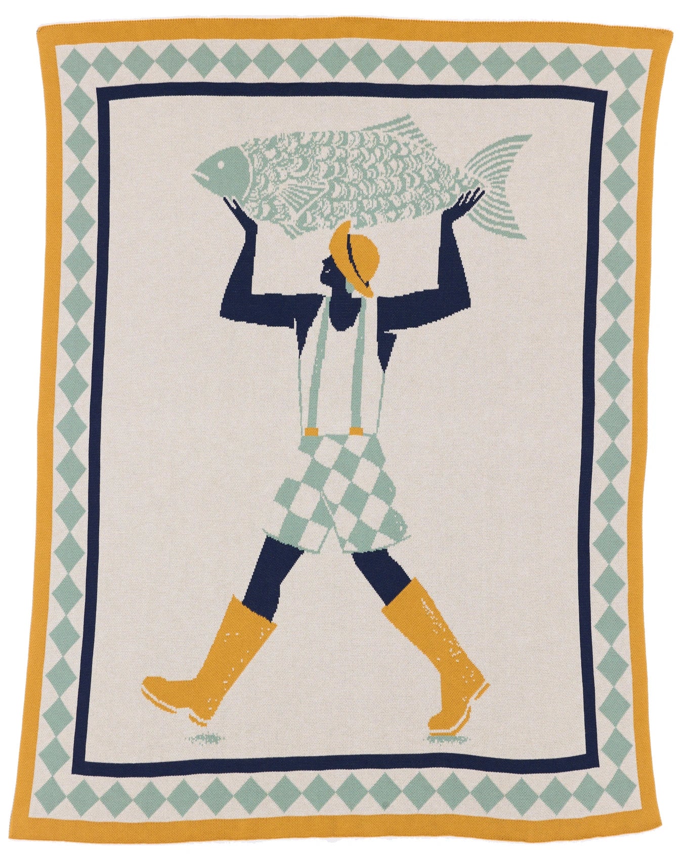 Un Beau Poisson Throw Blanket-zoom-3