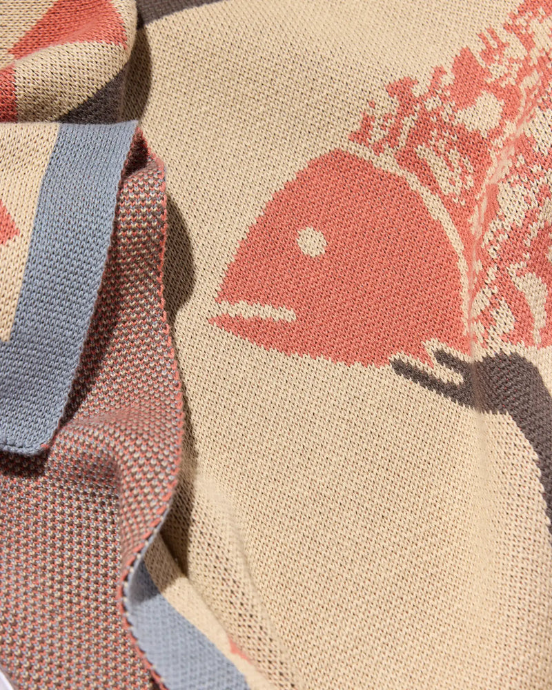 Un Beau Poisson Throw Blanket-zoom-