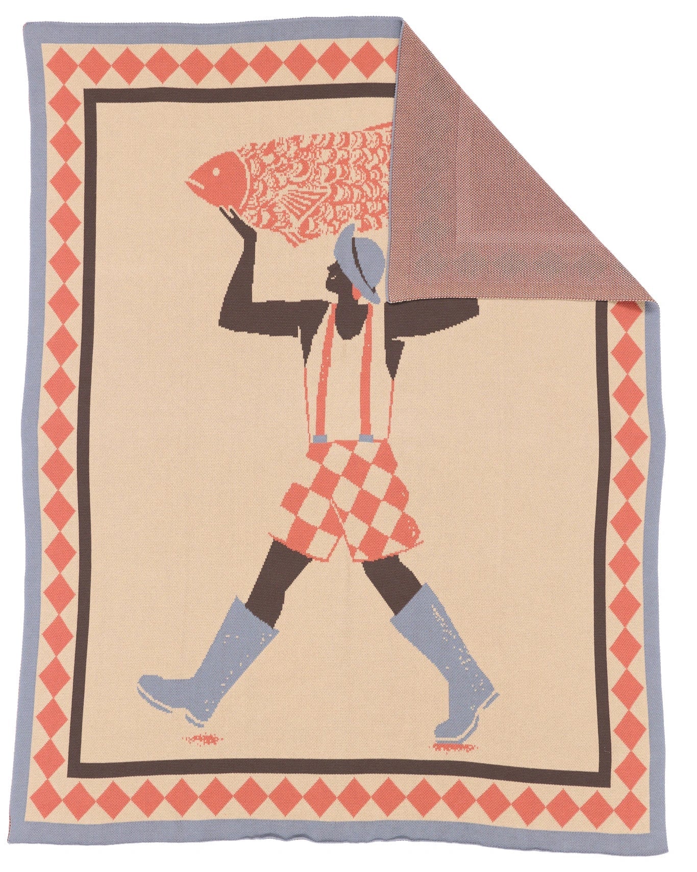 Un Beau Poisson Throw Blanket