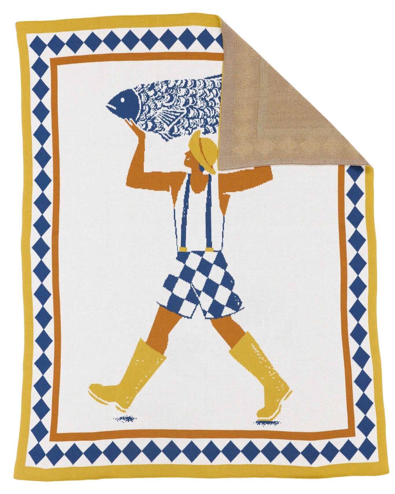 Un Beau Poisson Throw Blanket