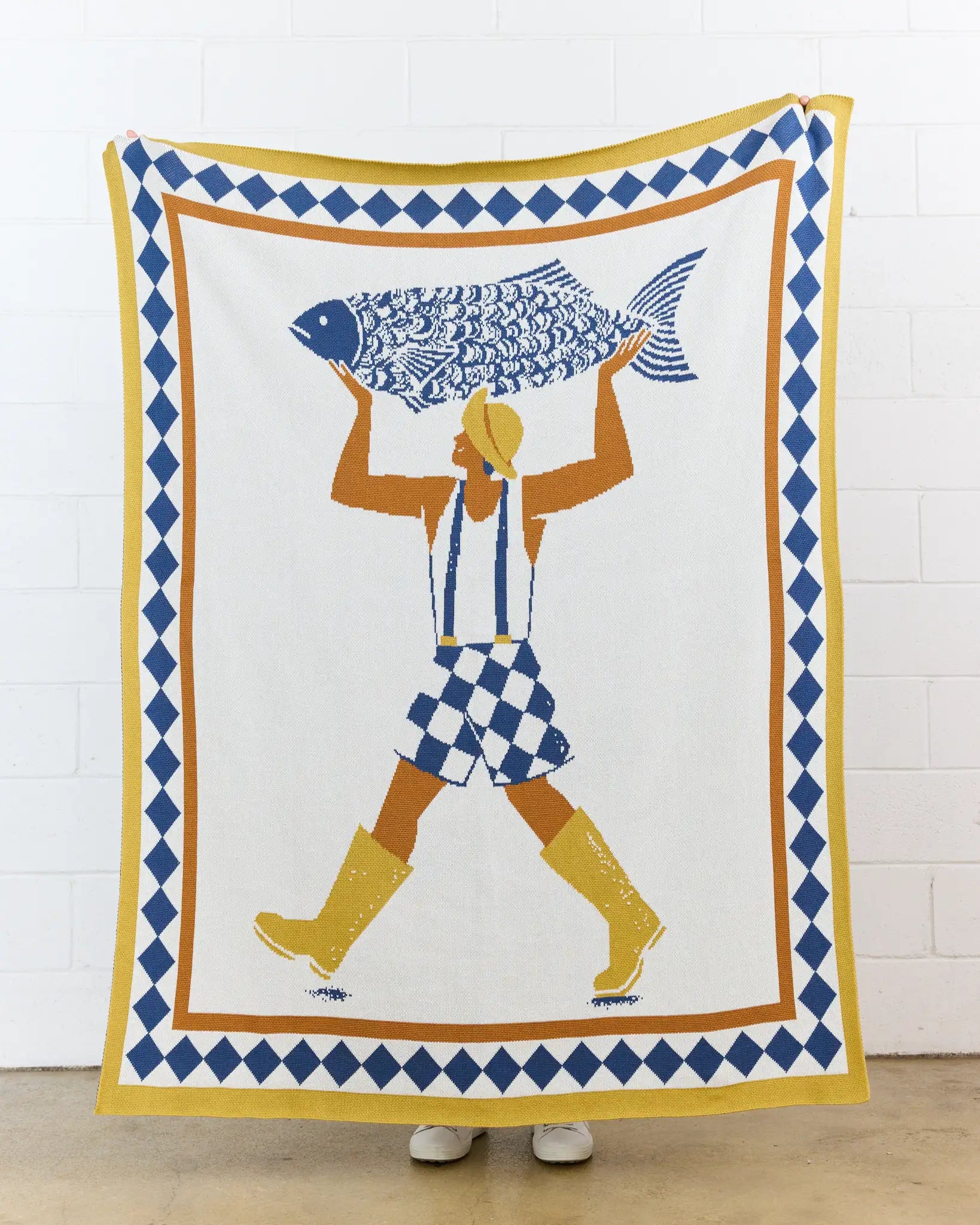 Un Beau Poisson Throw Blanket-zoom-3