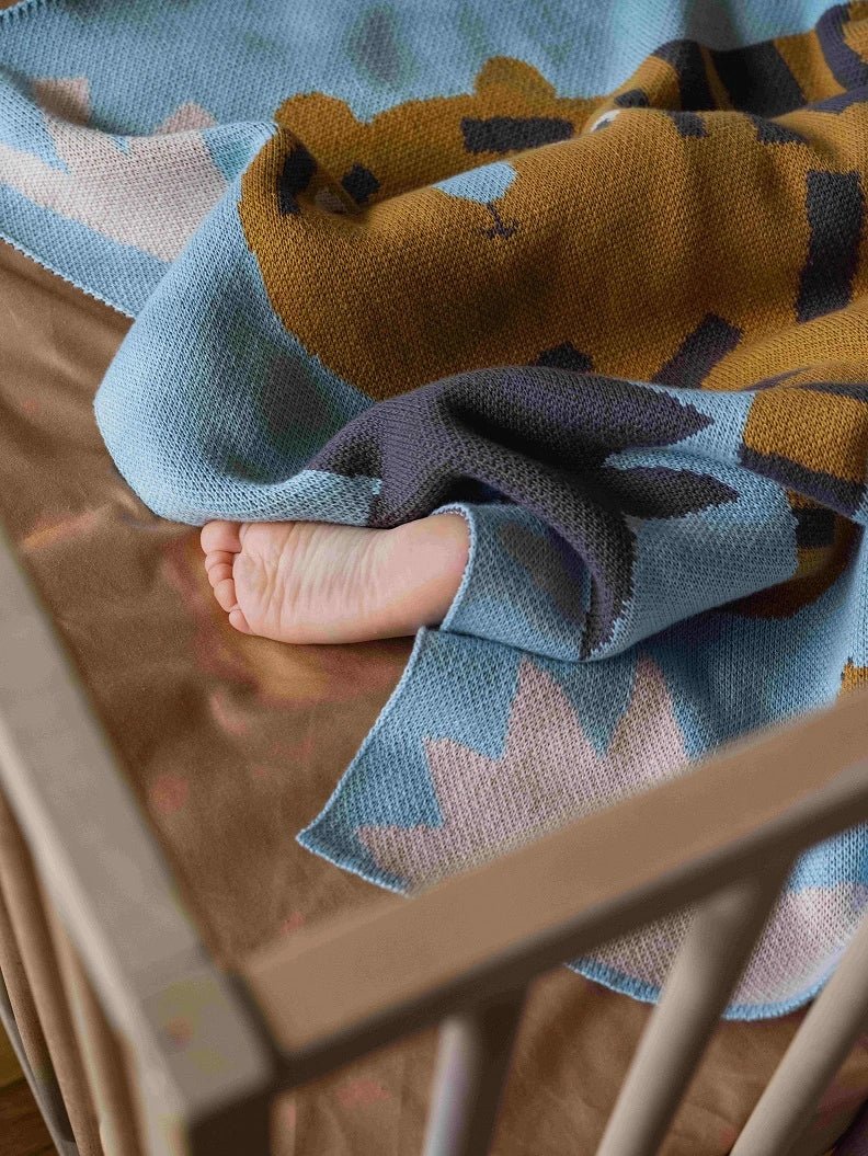 Surprised Tiger Baby Blanket-zoom-