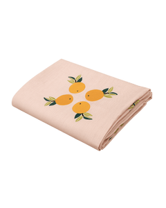 Hand Embroidered Farm to Table Tablecloth | 120" x 80" - Aware House - Neem Crafts -