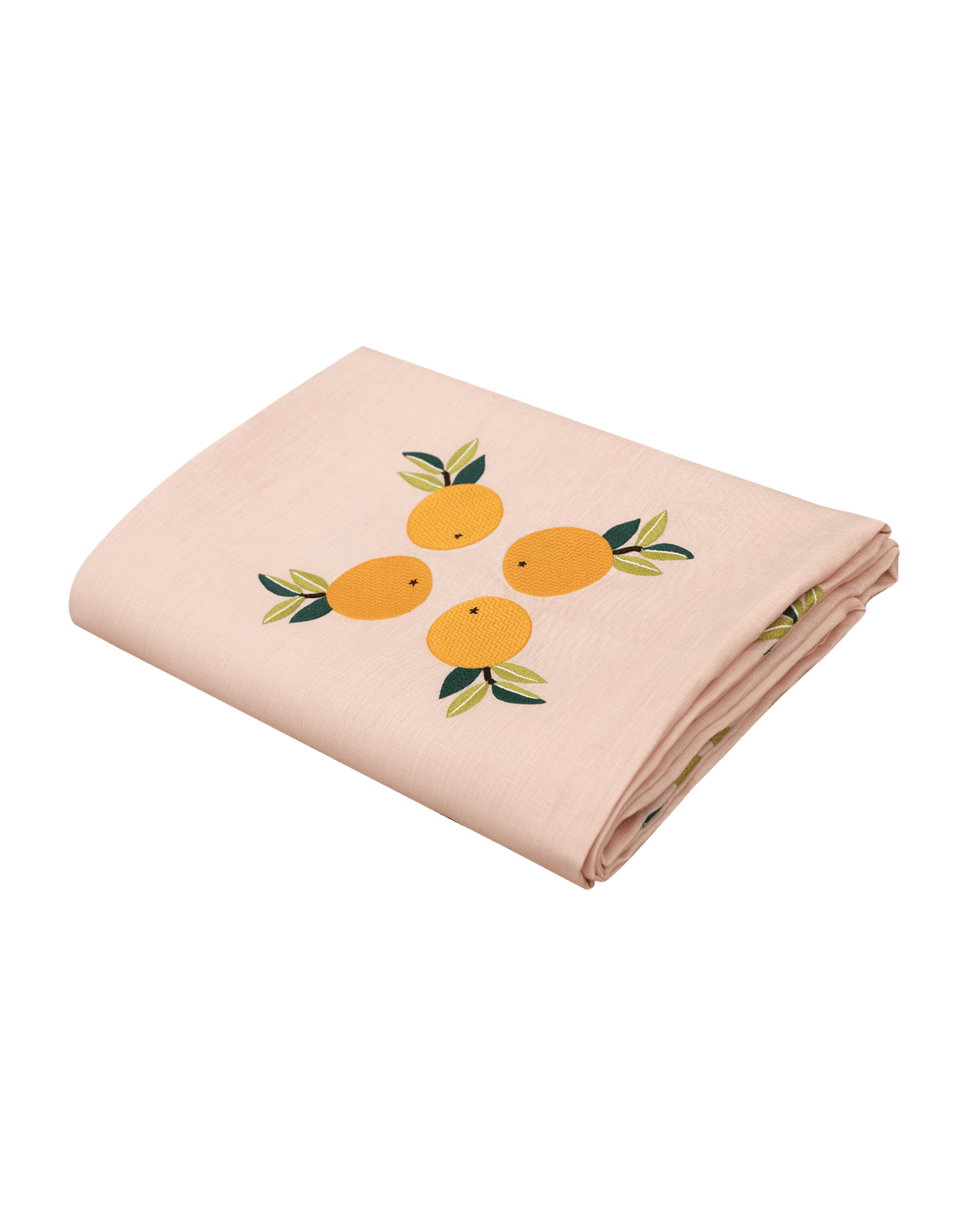 Hand Embroidered Farm to Table Tablecloth | 120" x 80"