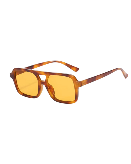Waimea Light Leopard Sunglasses | Tinted Black