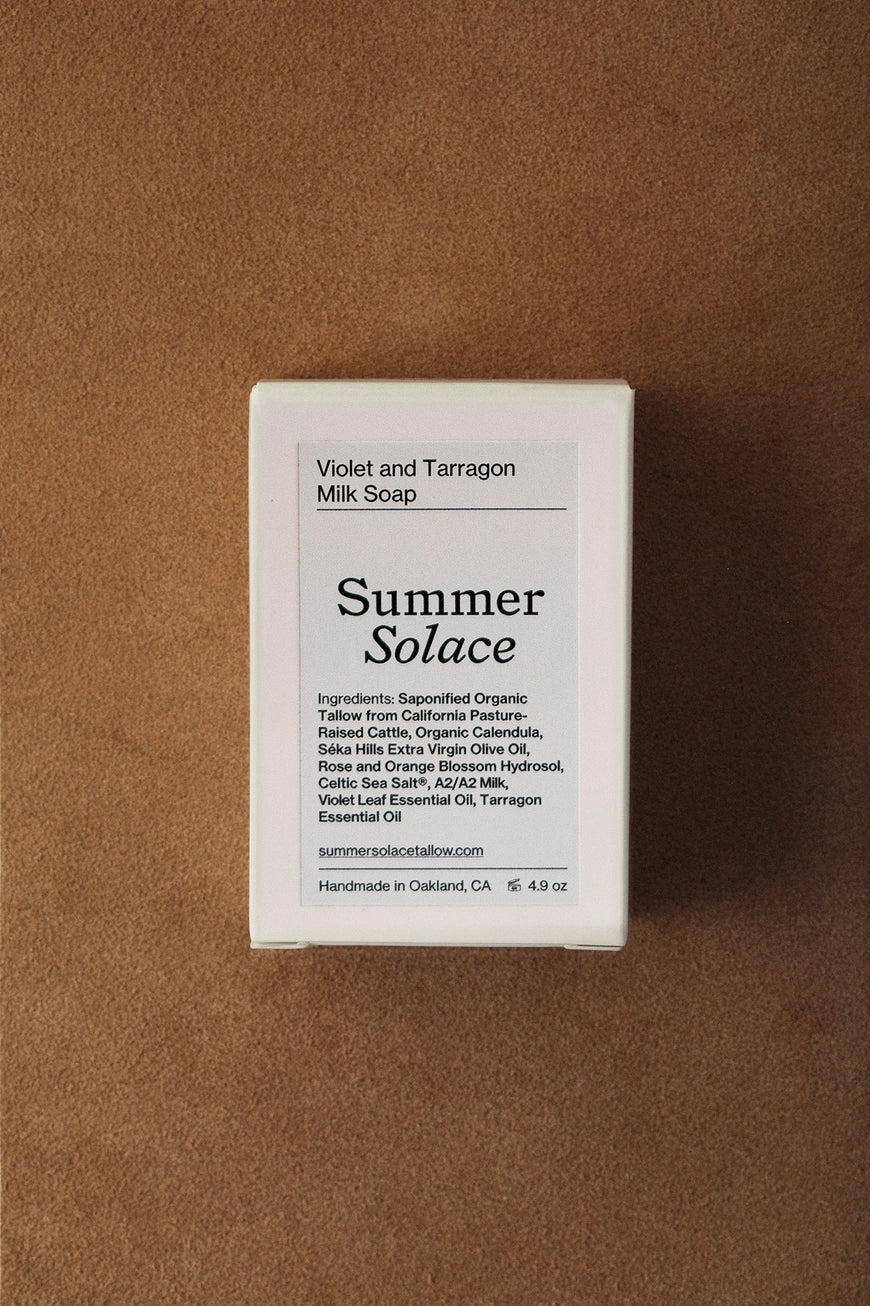 Violet & Lemon Basil Soap