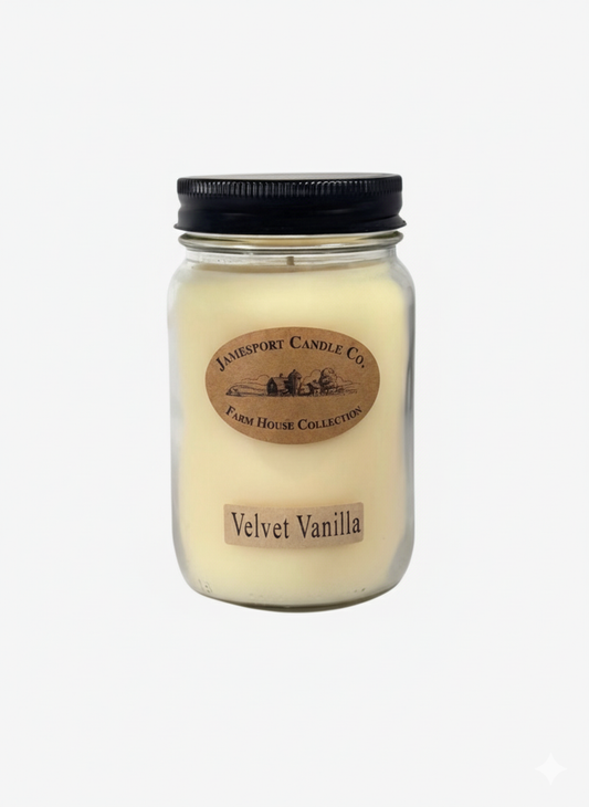 Velvet Vanilla Candle | Fruit Jar