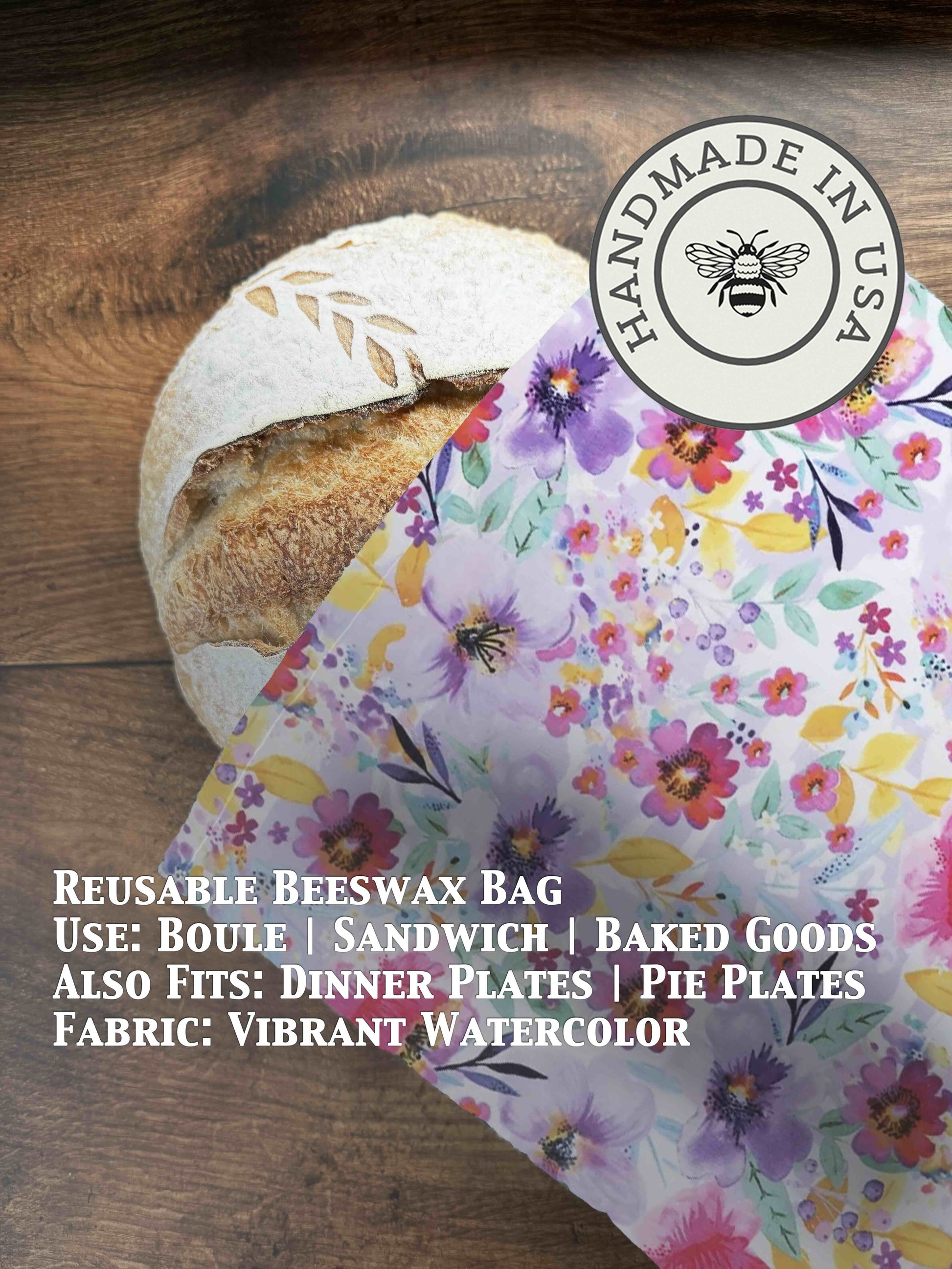 Beeswax Bread Bag | Reusable Cotton Food Storage Bag-17
