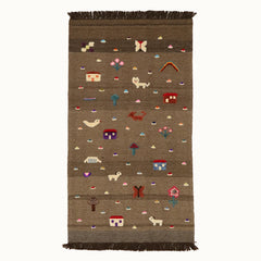Village Bloom Kids Rug | Handmade Wool Rug for Nursery, Playrooms & Children’s Rooms - Aware House