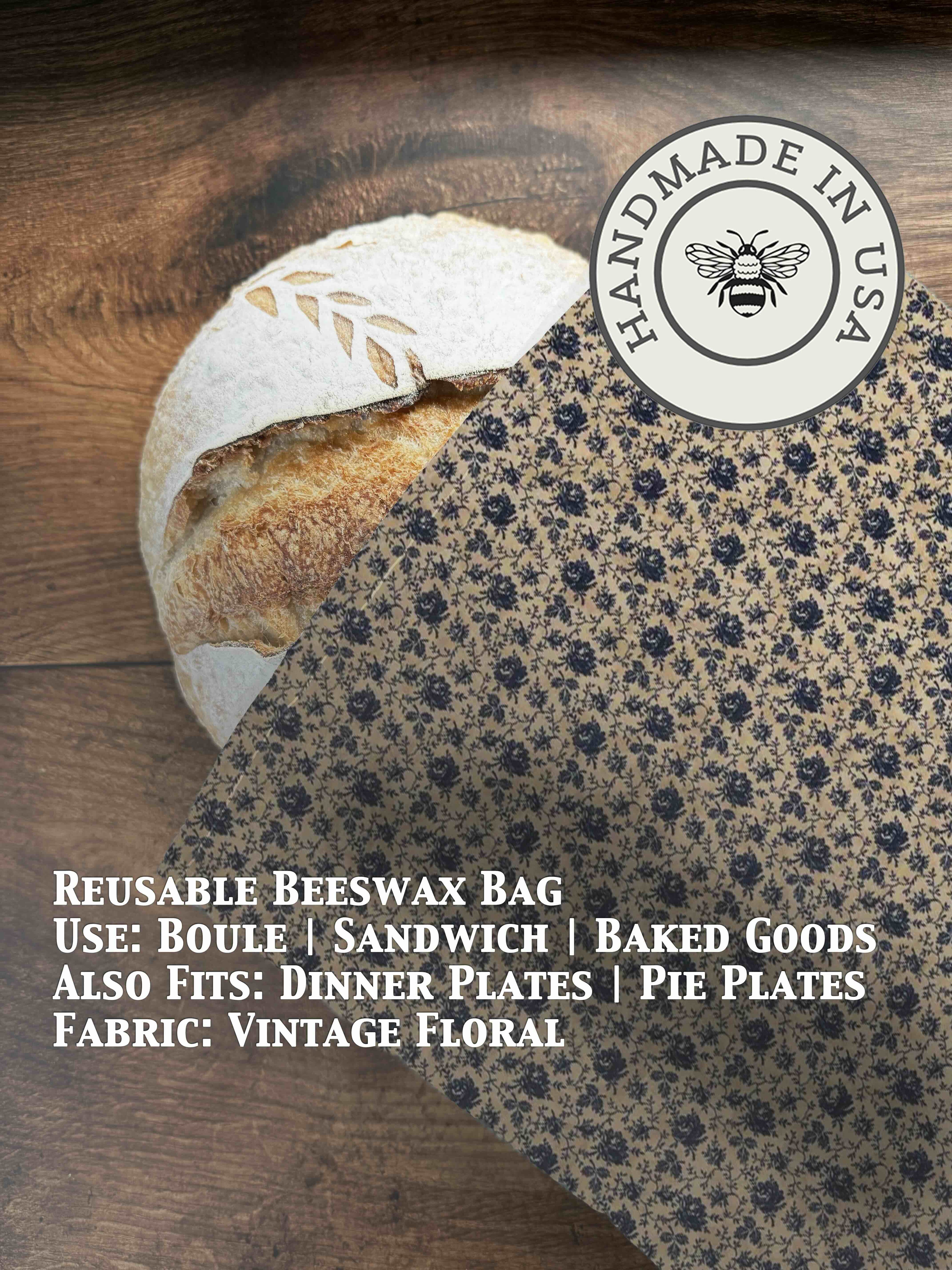 Beeswax Bread Bag | Reusable Cotton Food Storage Bag-zoom-18